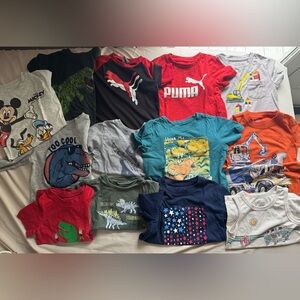 Boys 3T Tshirt bundle -13 total Carters , OshKosh, Puma, Lucky Brand, Cat & Jack